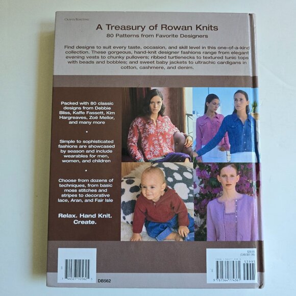 A Treasury Of Rowan Knits Edited By Stephen Sheard 80 Patterns 2002 Hardcover - Picture 3 of 4